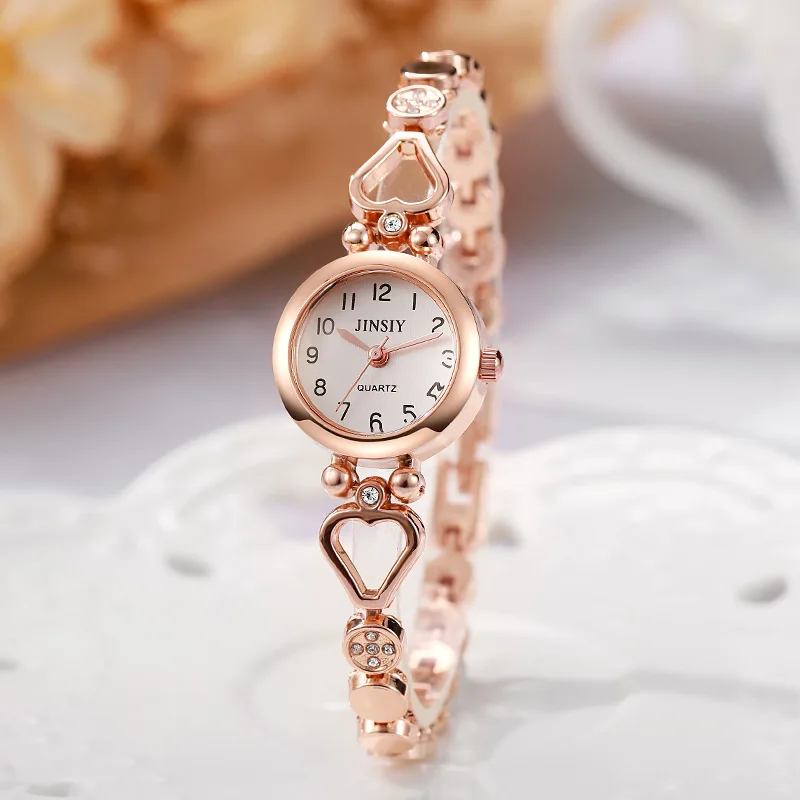 Fashion Women Bracelet Watches Luxury Gift Watches for Women Simple Ladies Quartz Watch Relojes Para Mujer Gold Watch Wholesale view 4