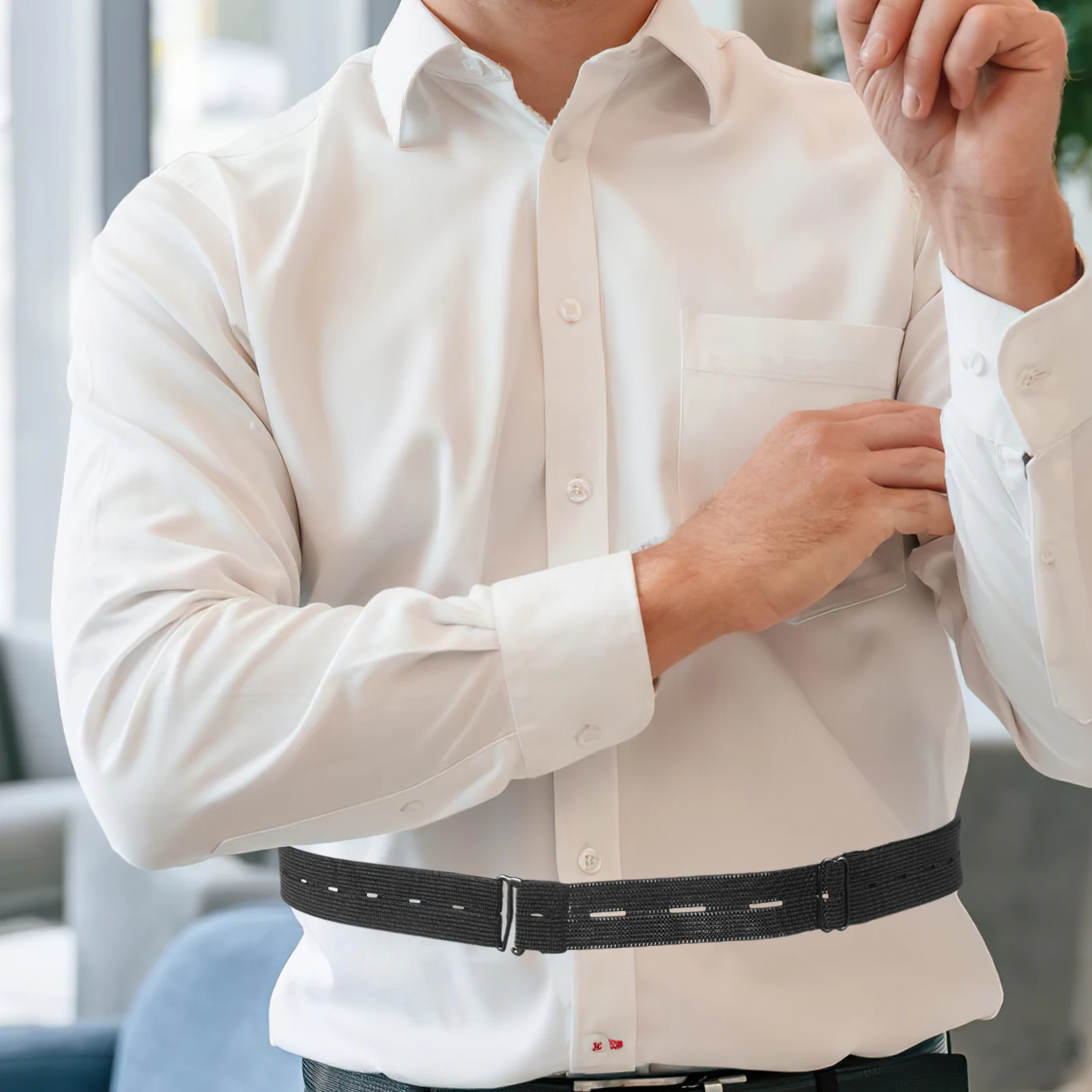 

Elastic Shirt Stays Men Women Hold Up Shirts Jackets Sweaters Business Parties Outdoor Workers Shirt Stays Suit Stay