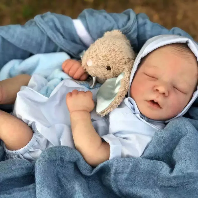 Realistic Reborn Baby Doll Full Body Silicone Newborn Doll Toy for Kids Birthday Gift Pretend Play Photography Prop