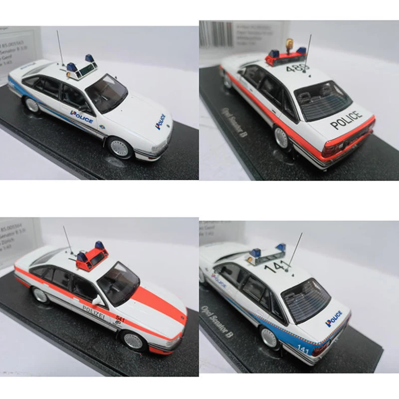 

Opel 1/43 Senator B30i Militarpolizel/Kapo Zurich/ Kapo Genf, модель автомобиля из смолы, классический сувенир для взрослых, подарок, статический дисплей