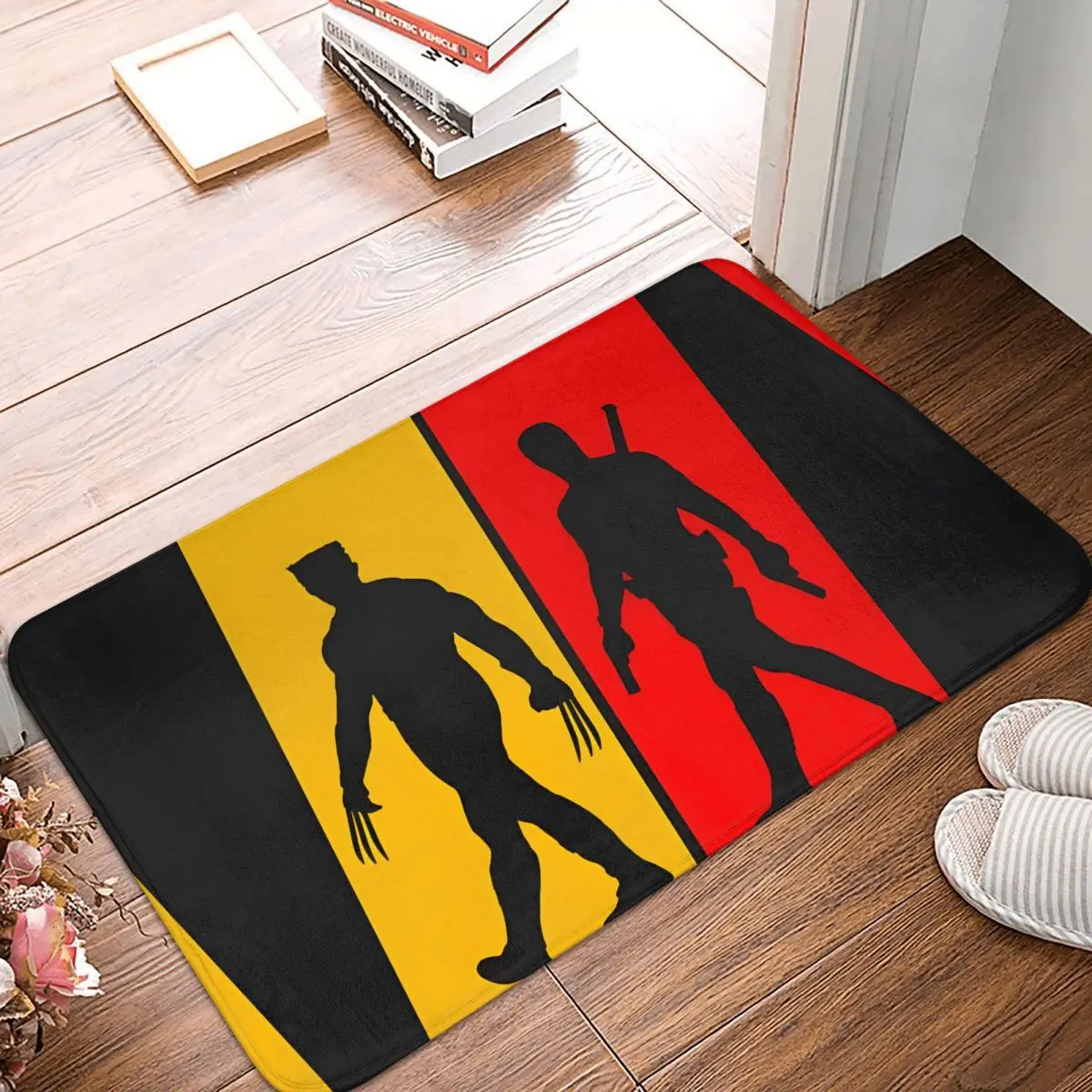 MARVEL Super Hero Anti-Slip Doormat Kitchen Mat Deadpool & Wolverine   Floor Carpet Welcome Rug Home Decor