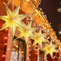 Hollow Star Design Lantern Light Cover Christmas Decorations for Home 2024 Christmas Tree Ornaments Navidad Natal Gifts New Year