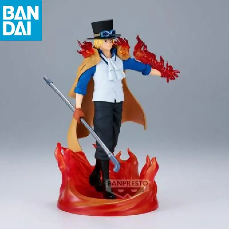 

In Stock Origina Bandai Namco Banpresto One Piece Sabo The Sailing Logia Pvc 17Cm Desktop Ornament Figure Anime Model Toy Gift