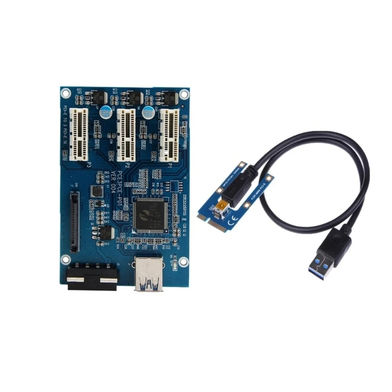 

Graphics Card Mini PCIe to 3 PCIe Adapter Card Expand Your Device Potential with Mini PCIe to 3 PCIe Adapter Card