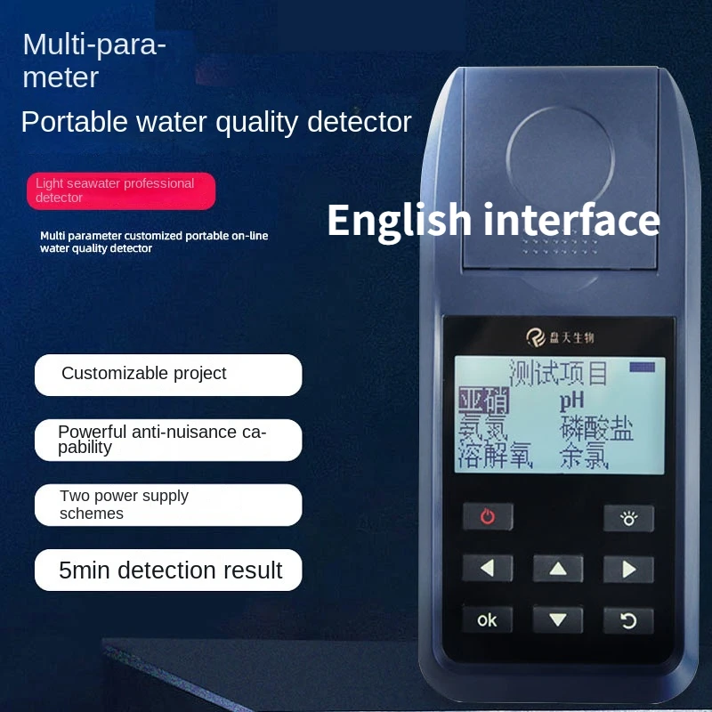 

Aquaculture detection PH residual chlorine ammonia nitrogen fish pond water quality detection dissolved oxygen analyzer