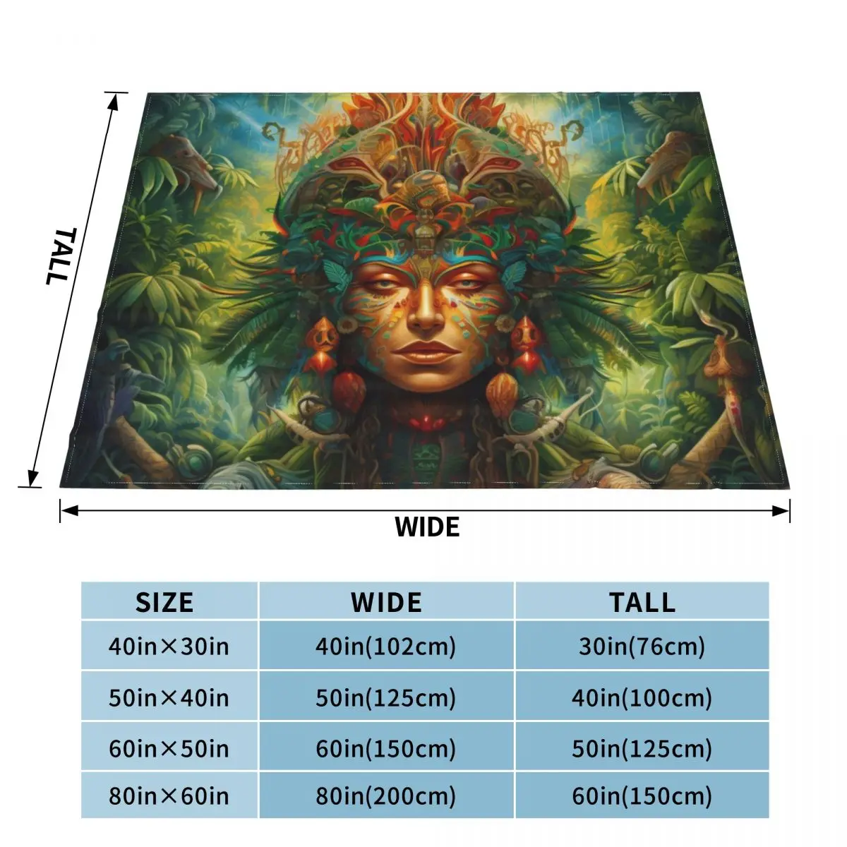 Sacred Ayahuasca Vision Throw Blanket Sofa Quilt Stuffeds Blankets