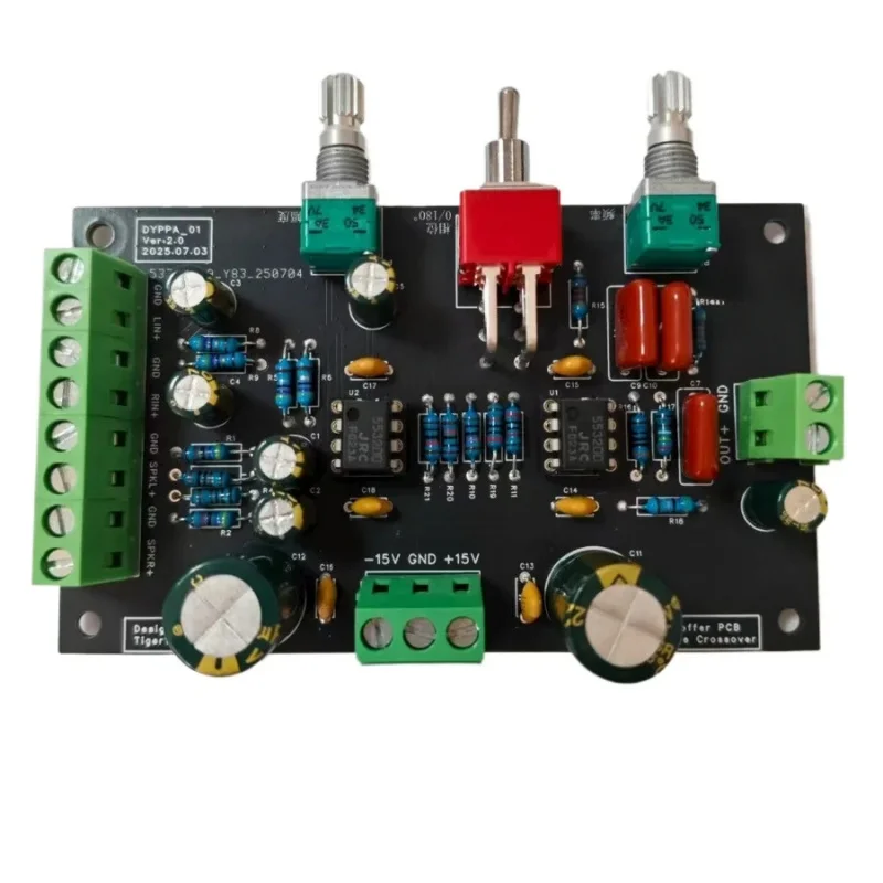 

Плата обработки сигнала сабвуфера с поддержкой моно- или двухканального линейного входа, предусилитель, аудиоплата, DC15V