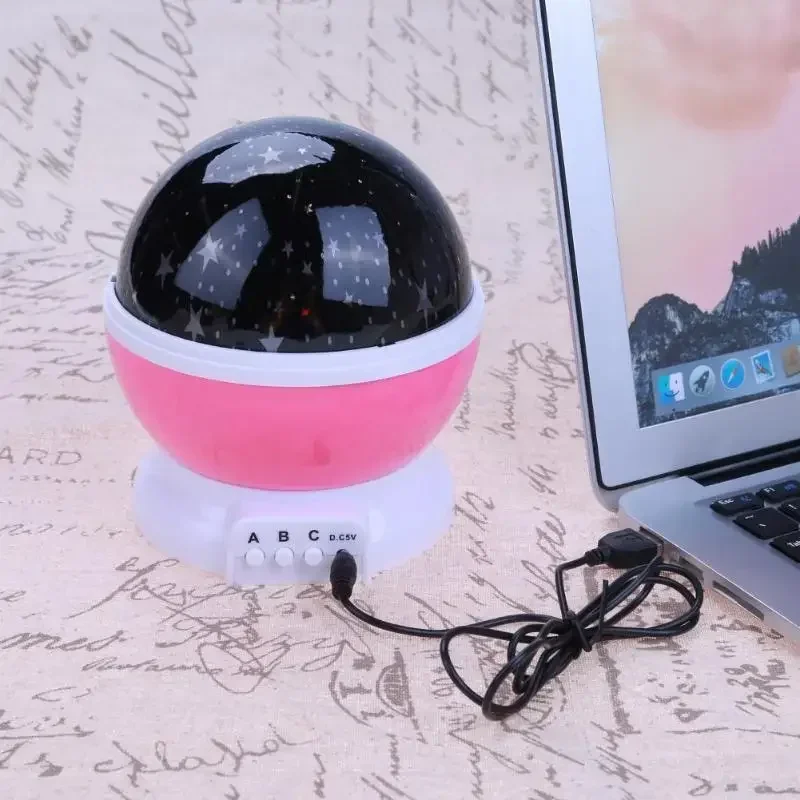 الدورية العارض النجوم ليلة ضوء لعب الاطفال نجوم السماء LED أضواء القمر بطارية لعبة USB غرفة نوم الأطفال الإسقاط ليلة اللعب