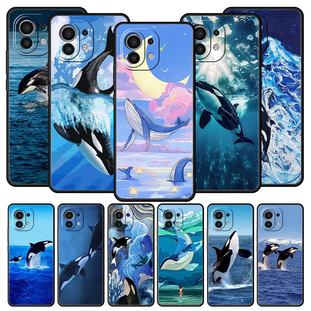 Orca ocean lovely killer whale Phone Case For Xiaomi 14 13T 12T Pro 12 13 11 Ultra Mi Note 10 Lite 10T 5G 11X Pro 11i 9T Cover