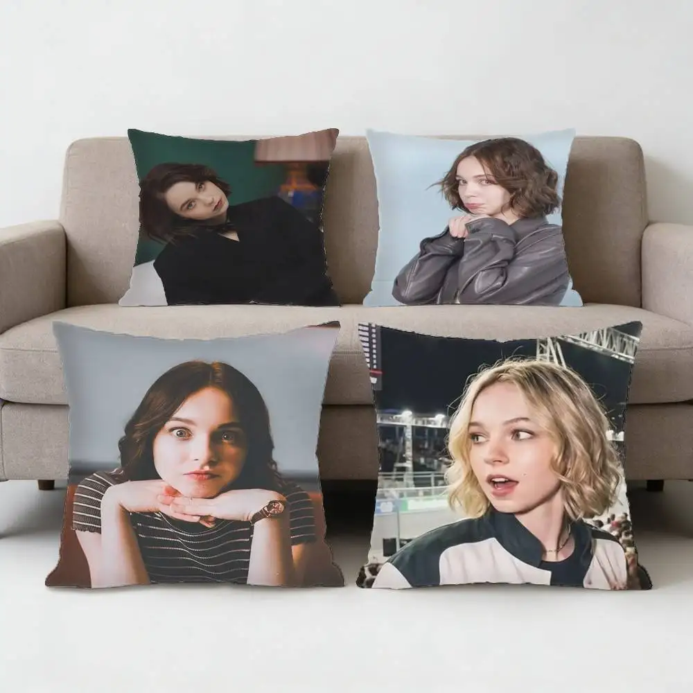 

Emma Myers Pillow Case Sofa Living Room Bedroom Headboard Backrest Cushion Square Cushion Nap Time