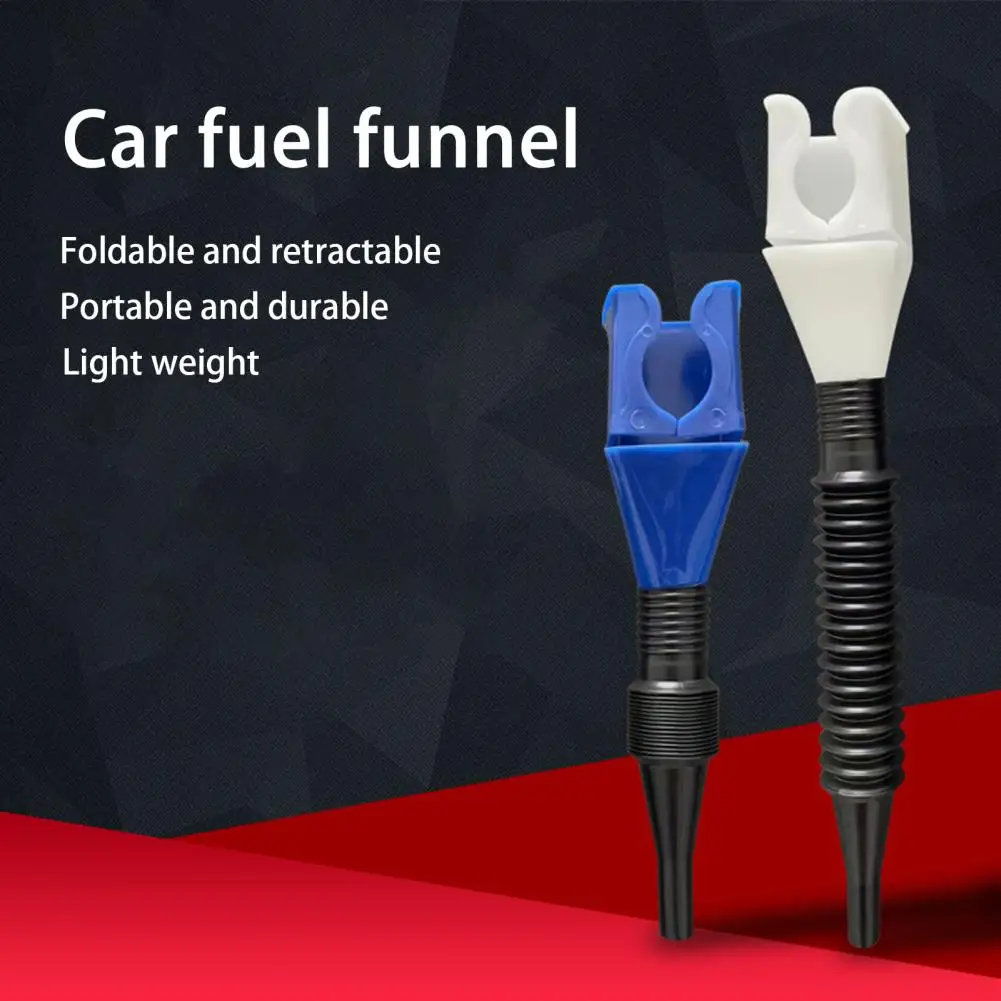 Engine Oil Funnel Retractable With Flexible Tube Petrol Filling Supply Plastic Car Motorcycle Refueling Filter Truck Supplies