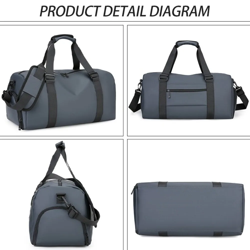 

Оксфордская тканевая тренировочная сумка для йоги, однотонная спортивная сумка для фитнеса большой емкости, водонепроницаемая многофункциональная дорожная сумка-тоут унисекс