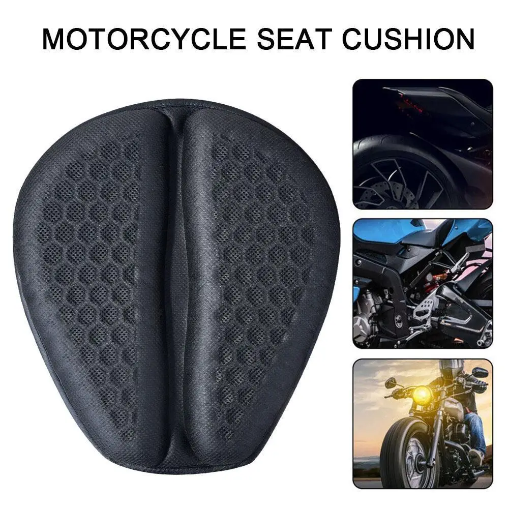 

Motorcycle Seat Cushion Shock Absorption Heat Insulation Pad Anti-slip Pressure Relief Ride Seat Pad Accessories