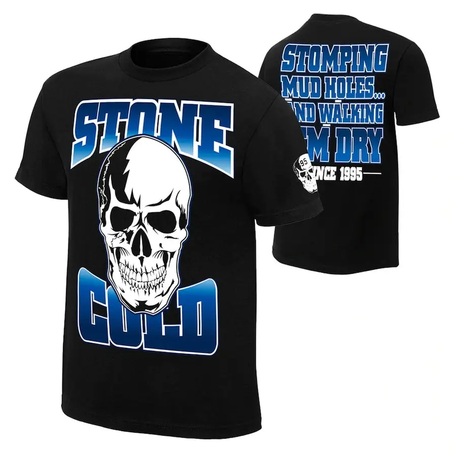 

Men's Black "Stone Cold" Steve Austin Stomping Mudholes T-Shirt