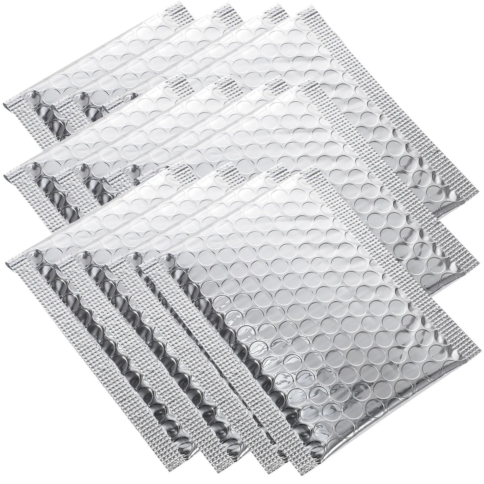 100Pcs Bubble Padded Mailers Aluminum Foil Interior Bubble Lined Self Seal Closure for Phones Jewelry Electronics Cosmetics