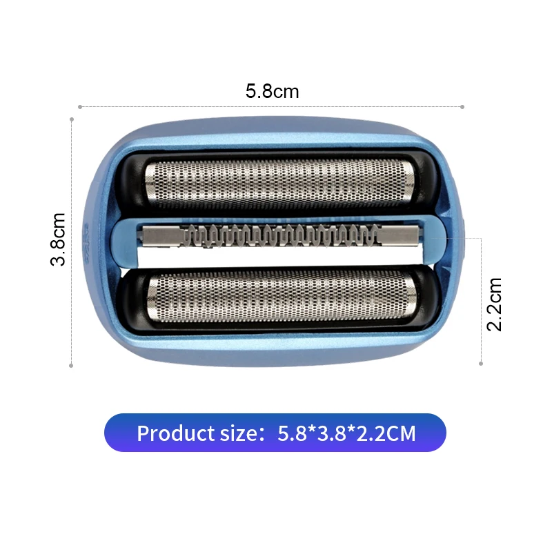 2 PCS 40B Replacement Shaver Foil Cassette Head for 40B for Braun CoolTec CT2S CT2Cc CT3Cc CT4S CT4Cc CT5Cc CT6Cc