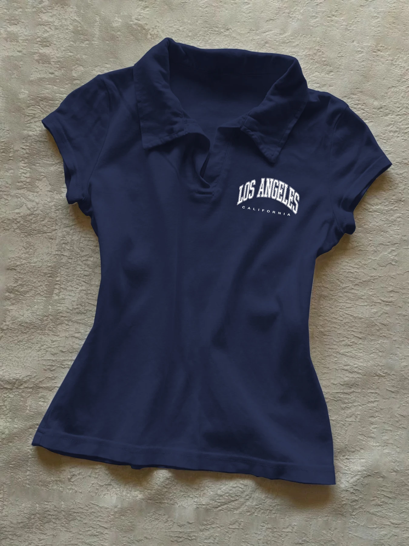 Amazing summer! Women's slim polo with small V-neck and short sleeves is easy and fashionable, this is what you really need.