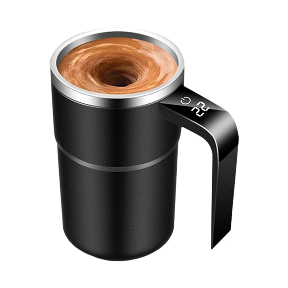 Magnetic Mixing Cup Self Stirring Mug Portable For Travel Use Magnetic Stirring Mechanism White For Commute Use