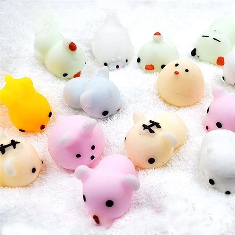 5-50PCS Squishy Toy Cute Animal Antistress Ball Squeeze Mochi Rising Toys Abreact Soft Sticky Stress Relief Toys Funny Gift