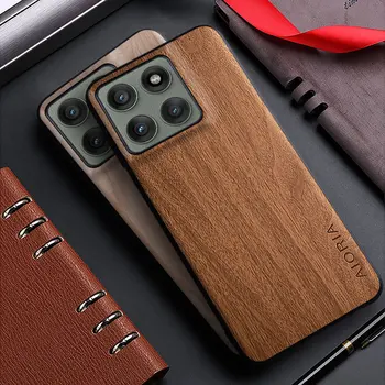 Case for MOTO Edge 60 Pro Fusion 50 Neo Pro X50 Ultra 5G Funda Bamboo Wood Pattern Back…
