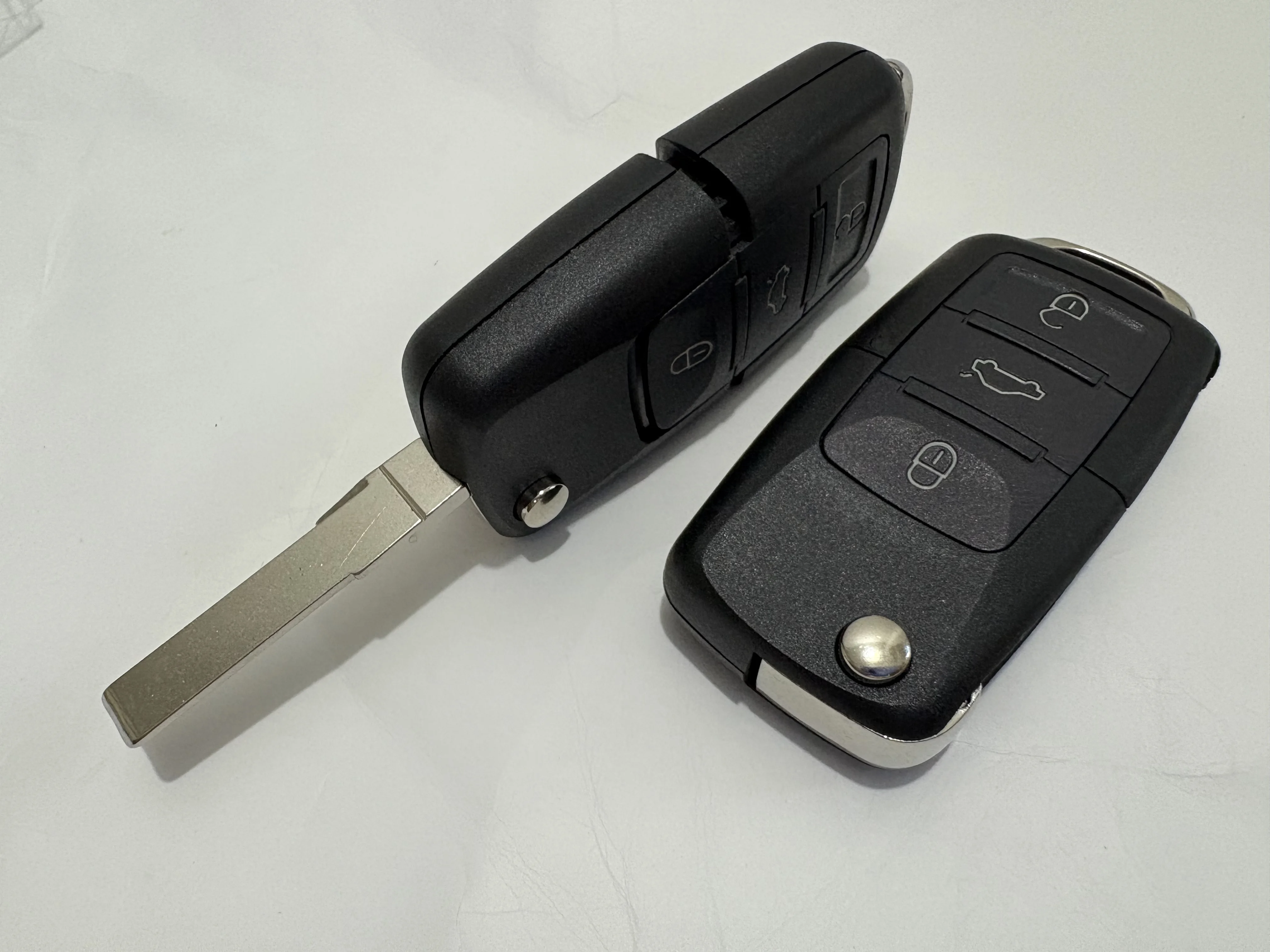 2 2 + 1 3 3 + 1 4 زر البعيد غطاء حافظة مفتاح لا شعار ل VW Golf 4 5 باسات B5 B6 بولو توران ل مقعد ل سكودا السيارات السيارات فارغة #4