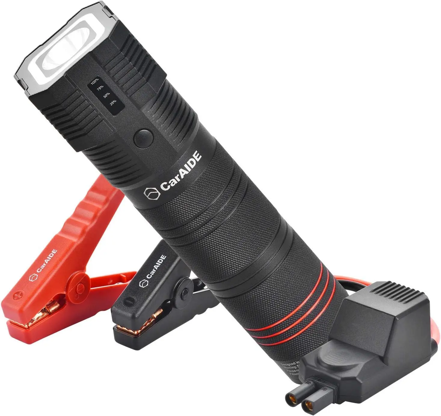 Arrancador de salto súper seguro 12V 1000A, herramientas de emergencia 18 en 1 con interruptor de ventana, cortador de cinturón de seguridad, Flash SOS