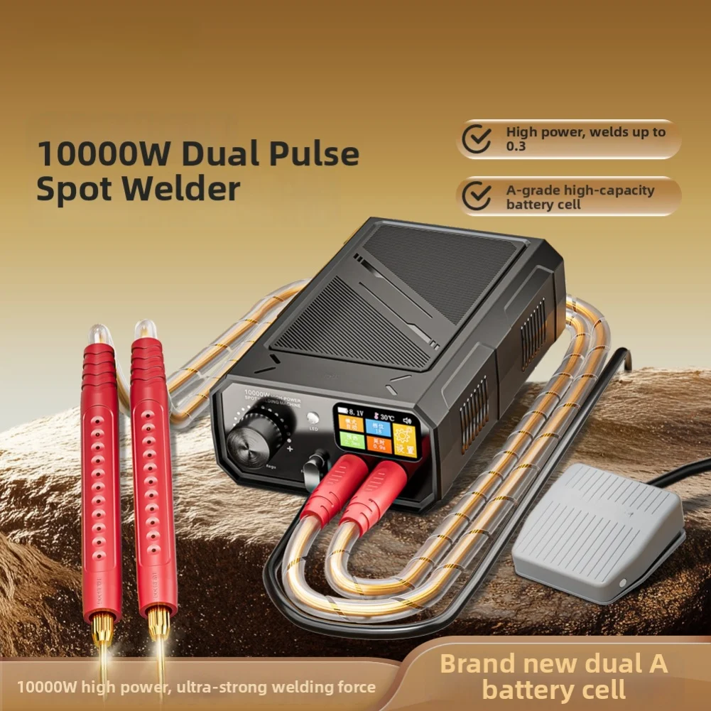 as-shown-10000w-spot-welder-dual-mode-functionality-foot-pedal-control-overheat-protection-for-battery-tab-welding
