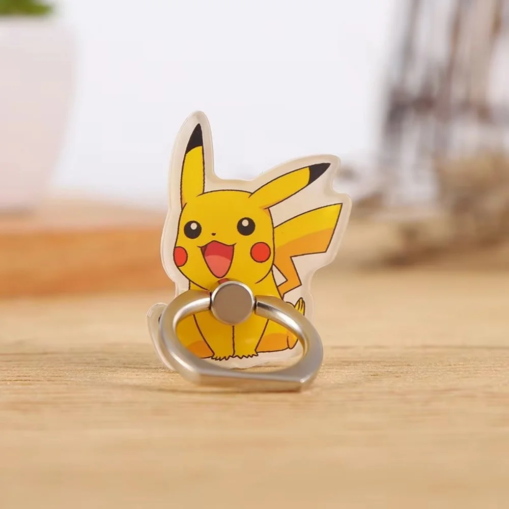

Anime Pokemen Phone Ring Holder Pikachu Squirtle Bulbasaur Charmander Mobile Phone Holder Stand Finger Holder Toys Gifts