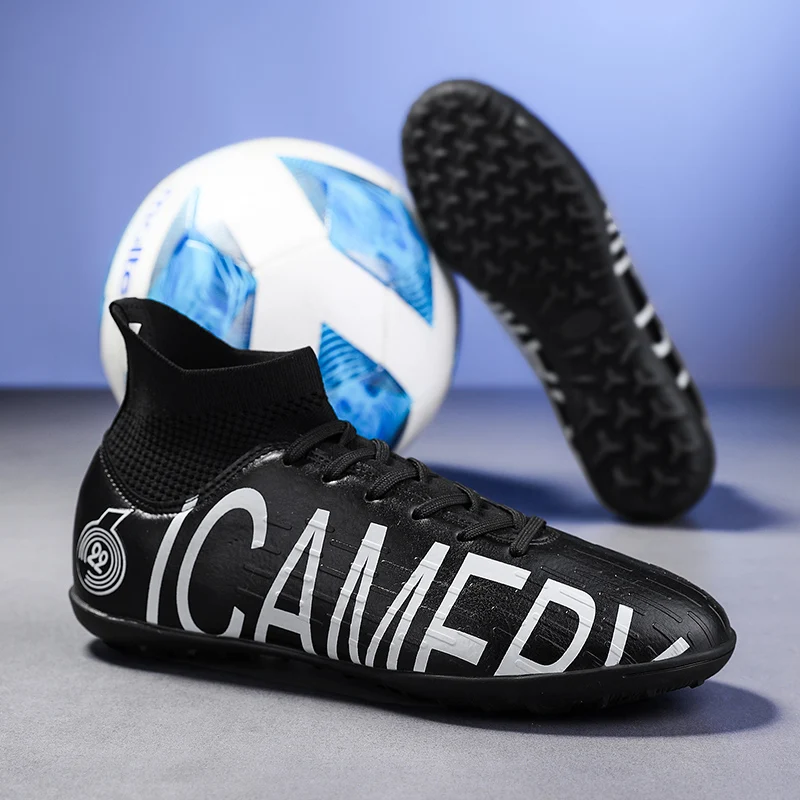

Men's Best Quality Soccer Shoes HIgh Top Professional Training Durable Football Boots Outdoor Grass Anti-Slip Soccer Shoes