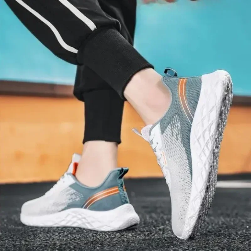 Спортивная женская обувь для мужчин, дышащие легкие мужские повседневные кроссовки с сеткой, новые удобные кроссовки, нескользящие уличные мужские кроссовки