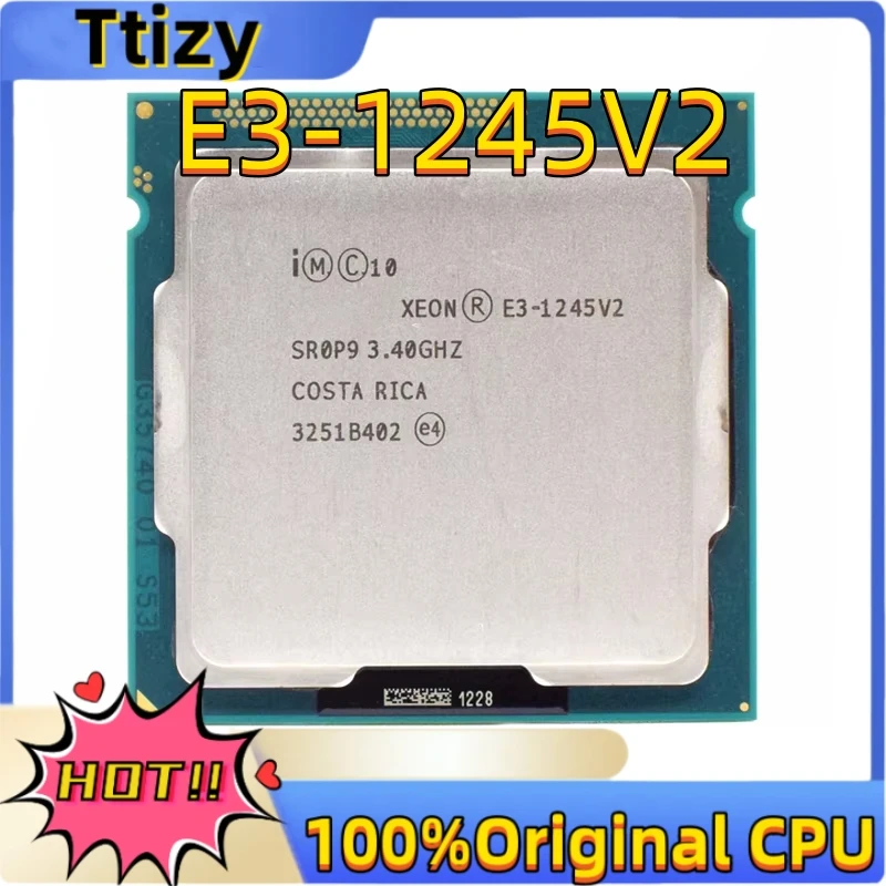 Xeon E3 1245 V2 1245V2 Quad Core CPU Processor 3.4GHz LGA 1155 8MB SR0P9