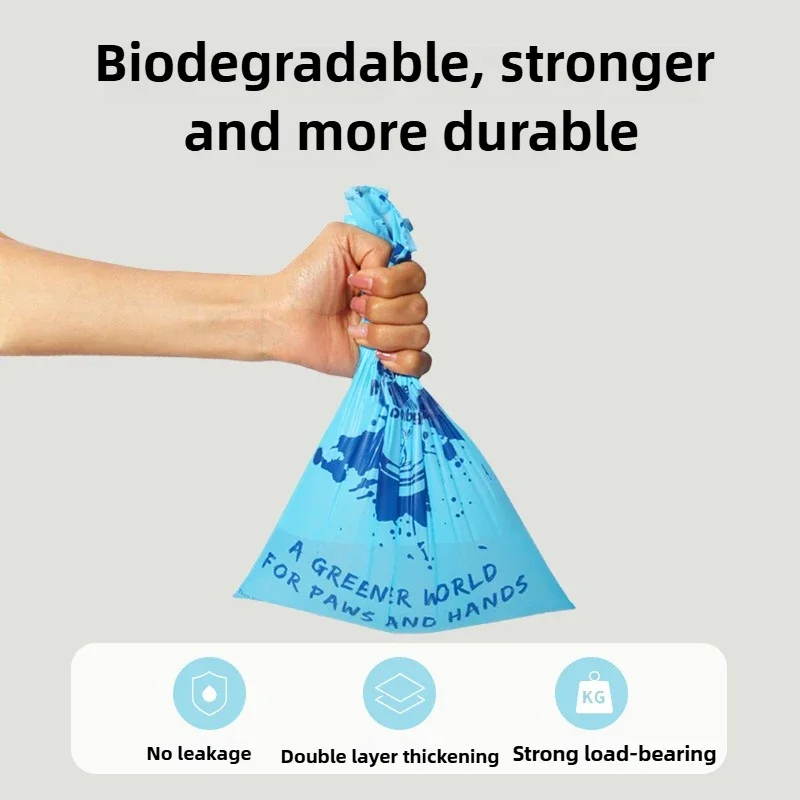 Pet Dog Poop Bag Outdoors Degradation Dog Trash Bag Portable Cat Litter Bag Thick Durable Morandi Color Scheme Dog Supplies