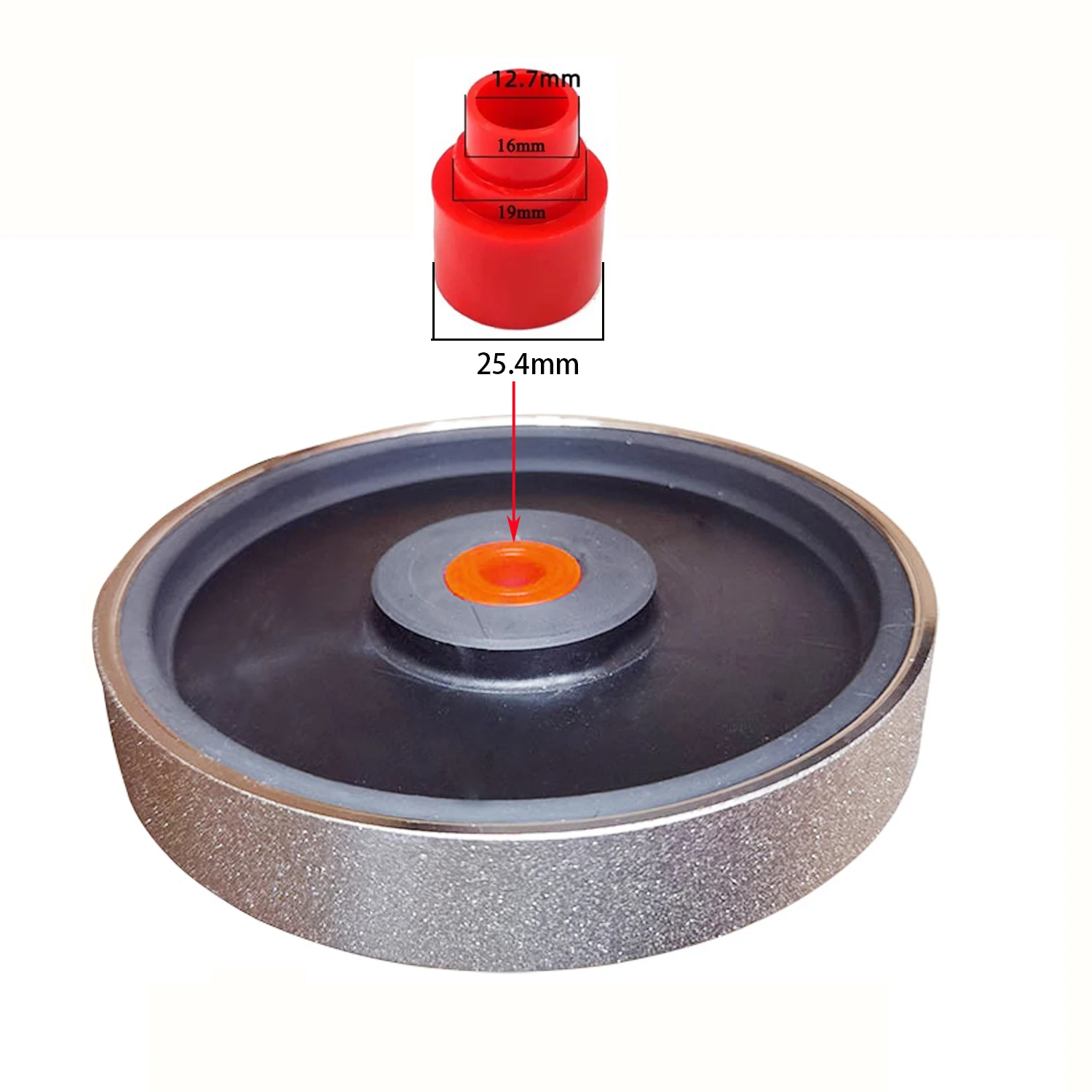 6 นิ้ว Diamond Electroplating Parallel บดล้อหยก Jadeite Amber ขี้ผึ้งดิบหินบดและ Peeling เครื่องมือ 150x25.4x25