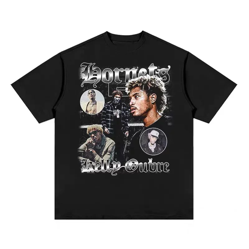 

Футболка оверсайз Kelly Oubre Jr. с графическим принтом, легкая, быстросохнущая, для баскетбола и уличного стиля, хип-хоп топ