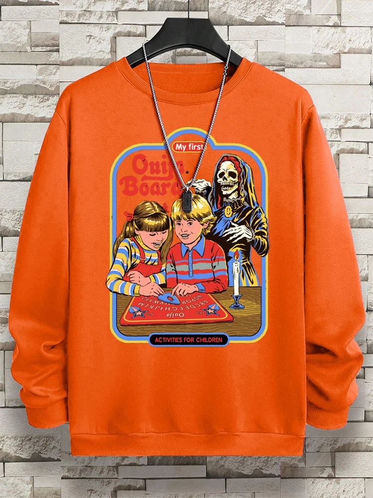 My First Ouija Board Printing Clothes For Men New High Quality Hoody Vintage Crewneck Streetwear Autumn Fleece Sweatshirt Women