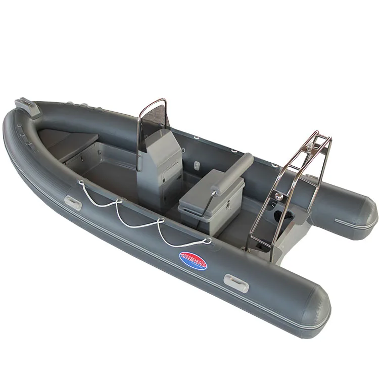 

16ft RIB480 Durable Fiberglass Hull Hypalon PVC Inflatable Boat Engine Combo Set Surfing Lake Rowing Boat