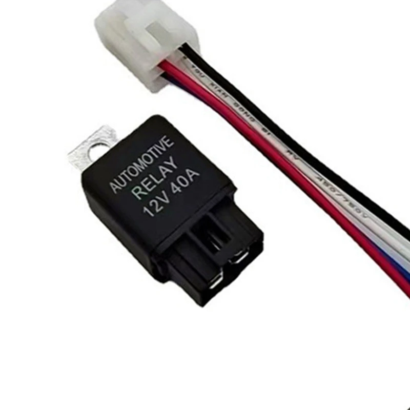 1Piece 40AMP DC Car A/C Relay Fan Relay And Harness 14 AWG Wires 4PIN Automotive Relay 12V