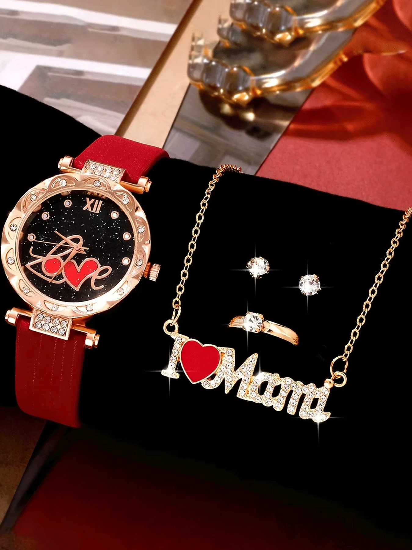 

6-piece Women's Watch Fashion Watch Women's Versatile High end Women's Watch Women's Watch Set