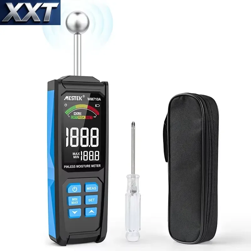 XXT Digital Wood Moisture Meter Timber Damp Alarm Function Humidity Tester Non-contact Hygrometer Moisture