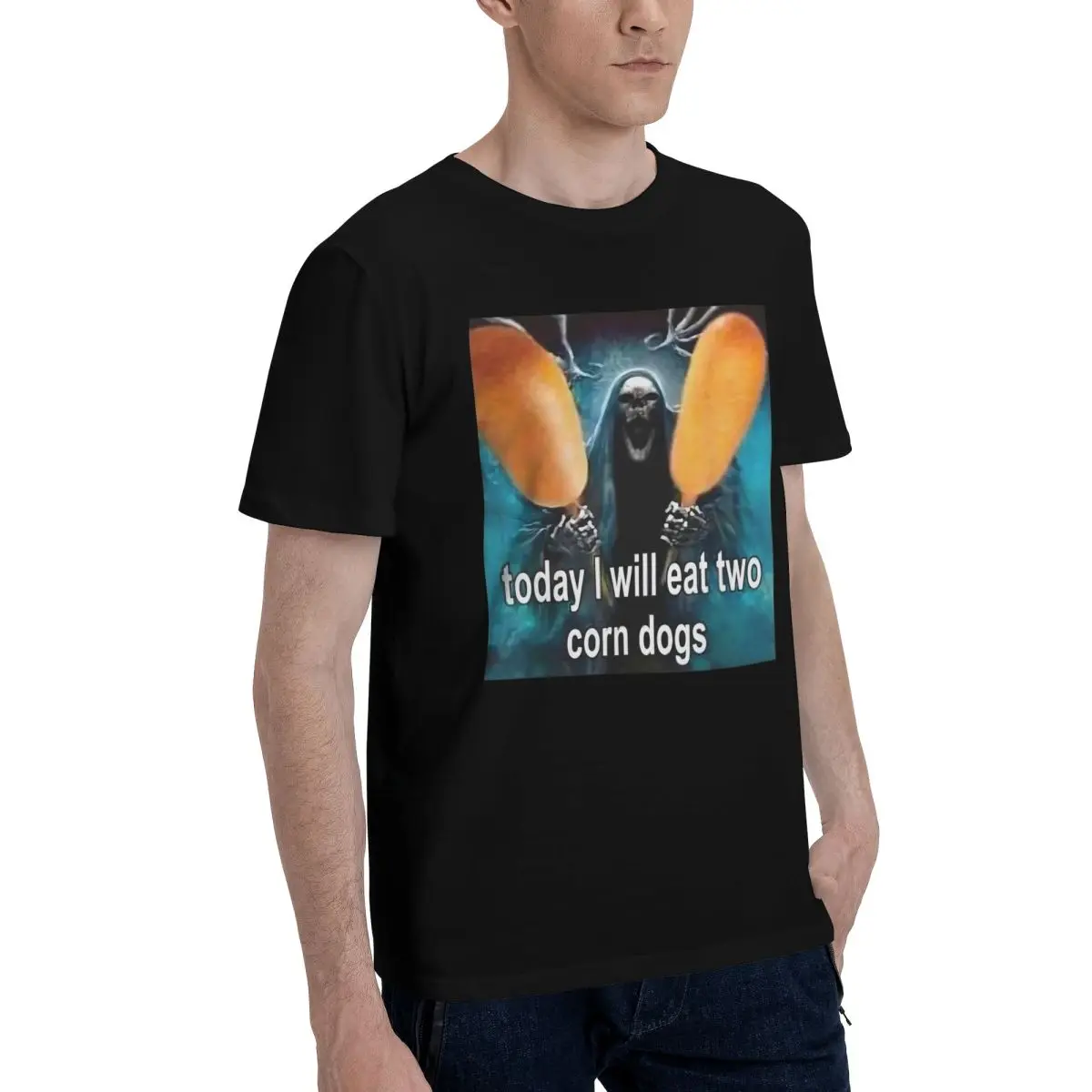 Corn Dogs Today Eat Two Movement Kemp Graphic Cool Tshirt High grade Home USA Size
