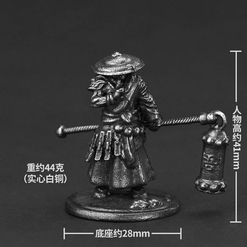 عتيقة الجنرالات الجنود عمل نماذج لجسم لعبة أنيمي القتال شكل معدني صغير النحاس المحارب آرتشر التماثيل الثابتة
