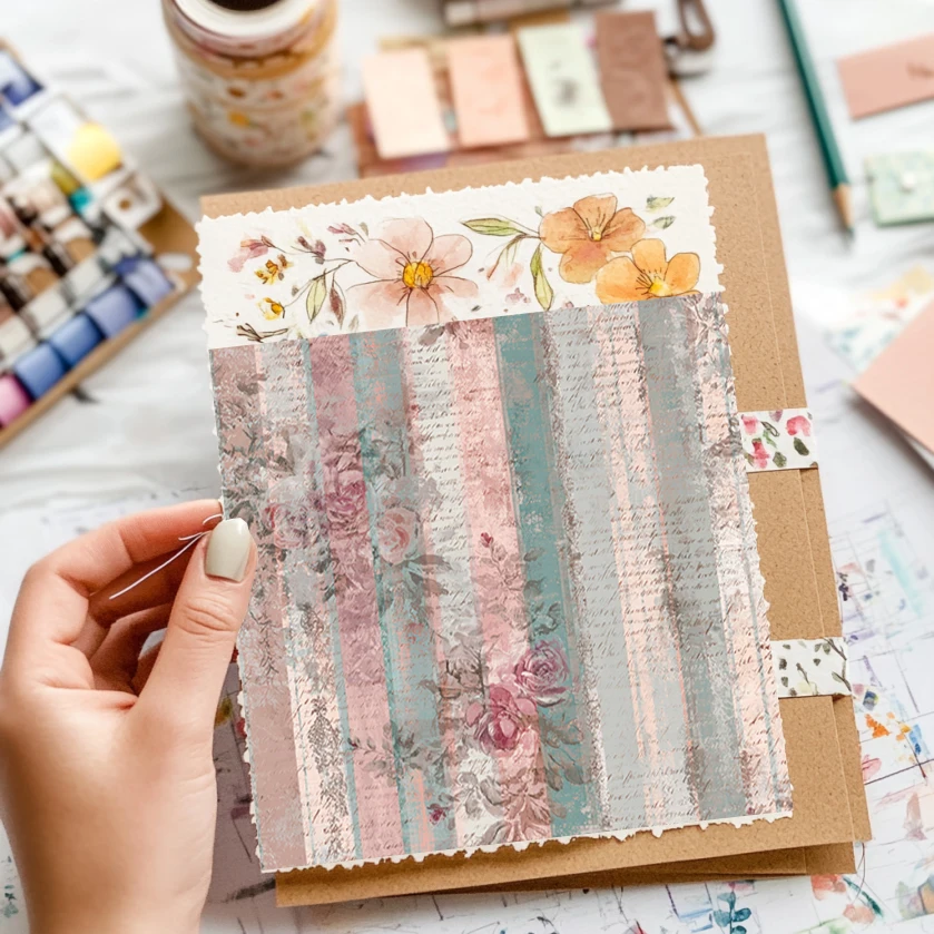 36 Lembar Kertas Scrapbooking (6x6 inci): Desain Retro untuk Origami, Junk Journal, Pembuatan Kartu & Dekorasi DIY – Perlengkapan Kerajinan