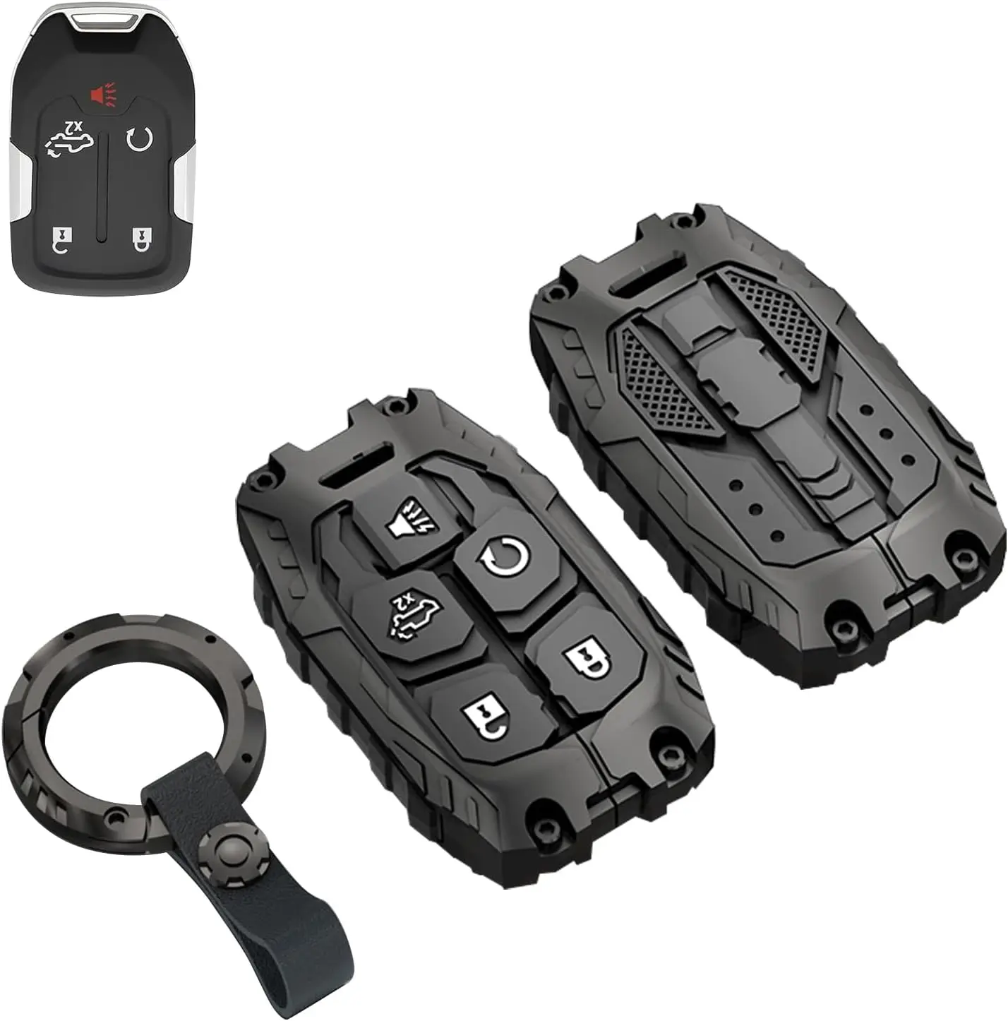 

Keychain Protector Case for Gmc, Fits 2022 2021 2020 2019 Gmc Sierra, Chevrolet Silverado 1500 2500hd 3500hd