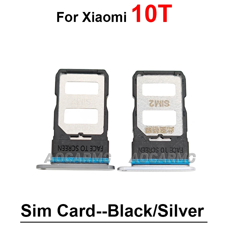 Sim Card For Xiaomi 10T 10Pro Mi 10 Pro Sim Tray Holder Socket Slot Repair Replacement Parts