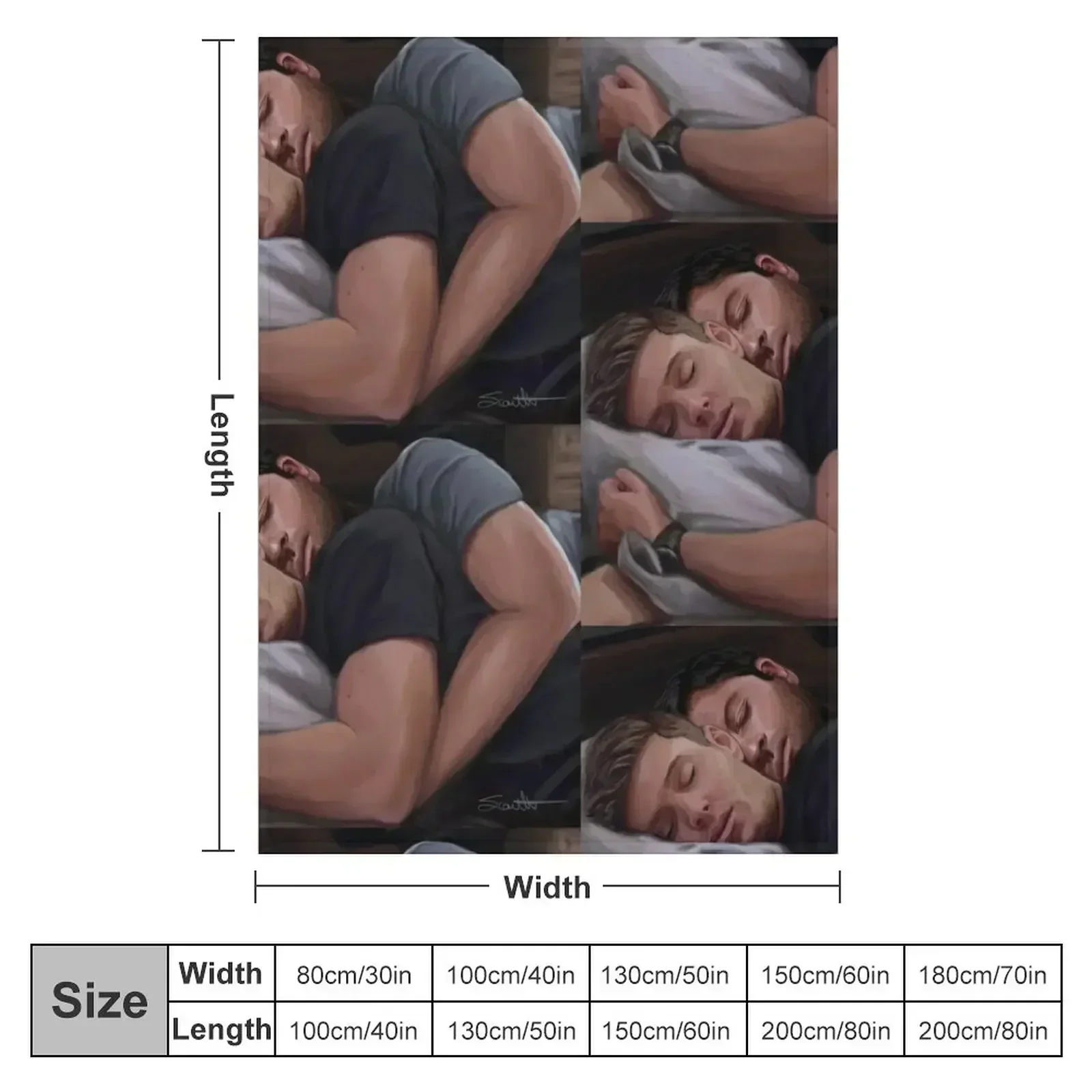 Destiel Cuddles 2 Throw Blanket