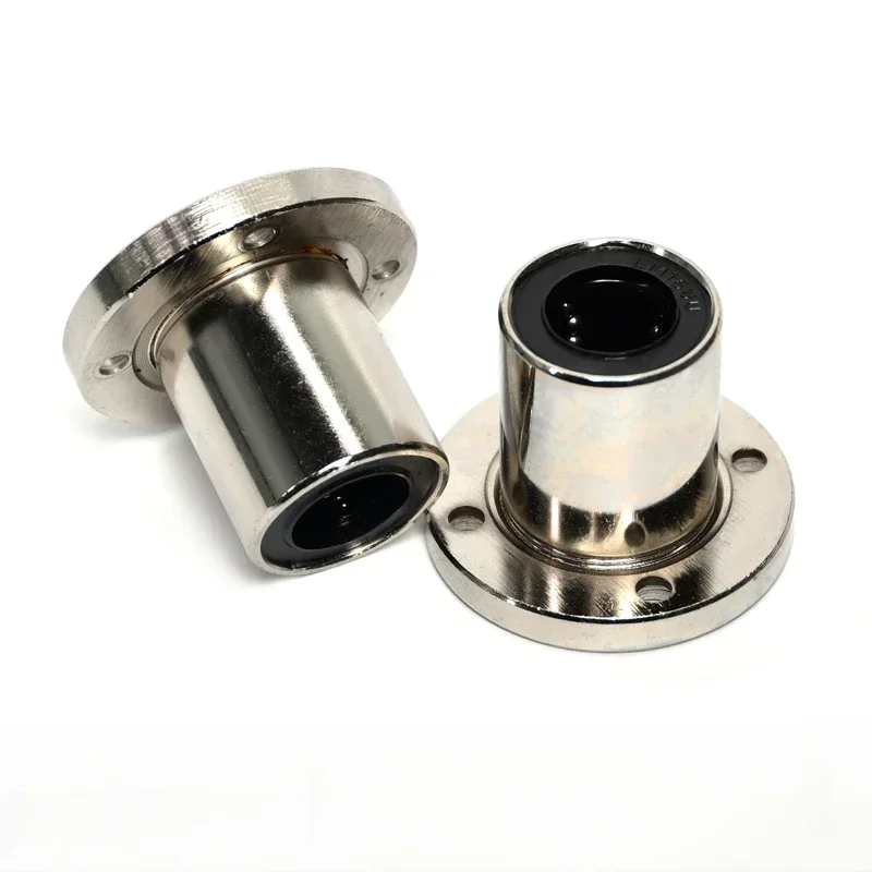 Anti-rust electroplated LMF6 8 10 12 16 20 25 30 35 40UU round flange linear bearing