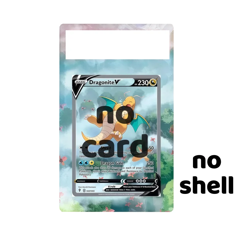 Anime Art Display Sword Shield Evolving Skies Rayquaza Anime Game Expand Art Fans Gift Acrylic Protective Case Keychain No Shell