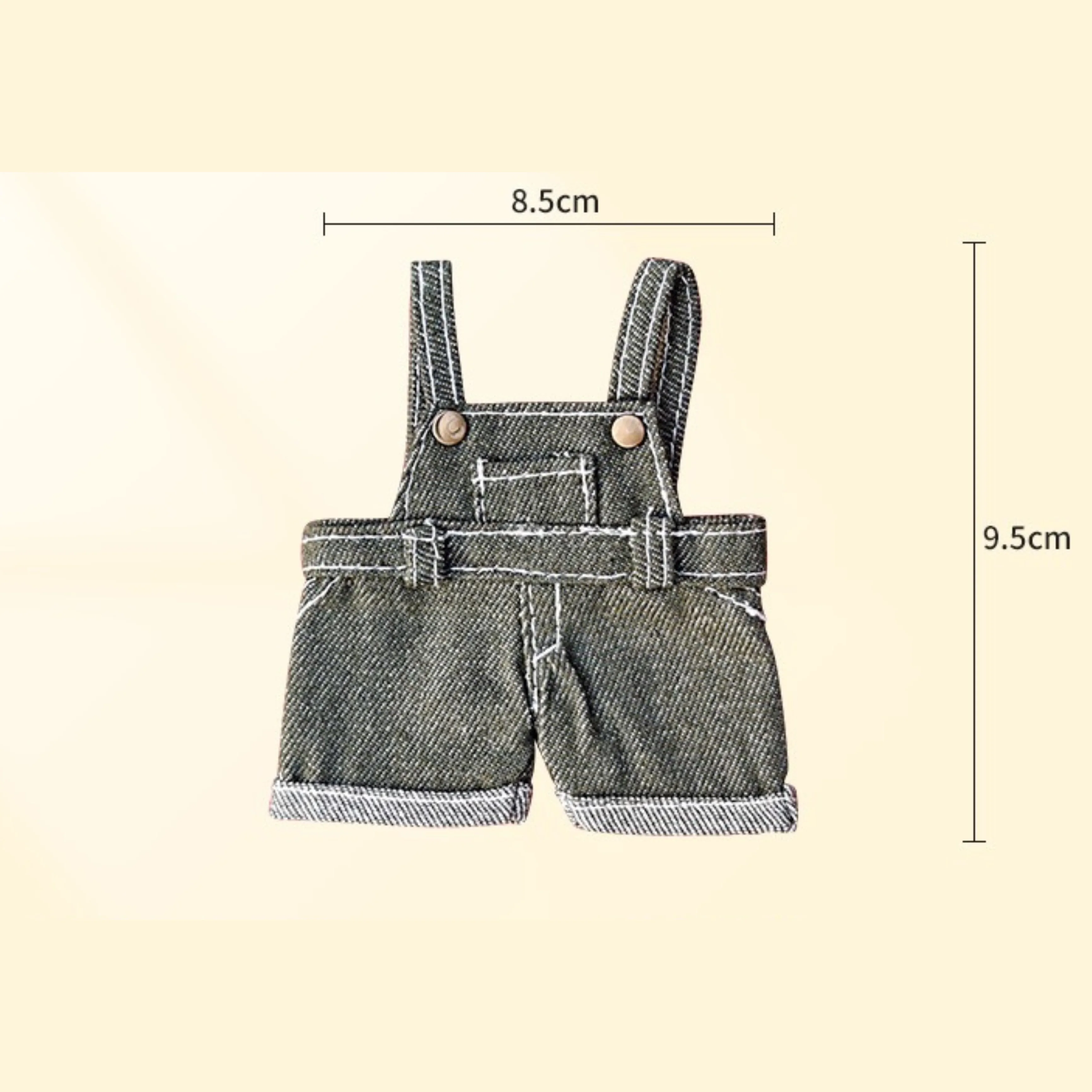 Mode Puppe Strampler Outfits Handgemachte Multi-farben Puppe Kleidung Für 15/17 cm Ropa Labubu Puppe Candy Farbe Denim kleidung