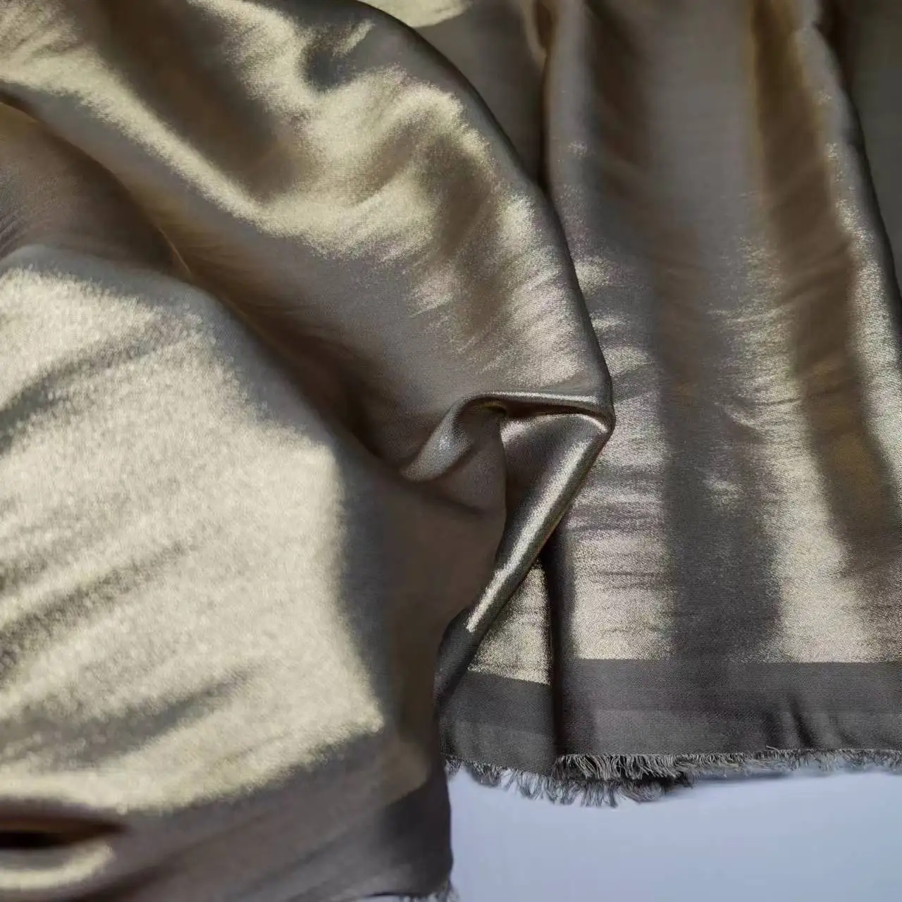 Bling Polyester Shiny Fabric Cloth Dress Shirt Scarf Tissue DIY Bronzing Sewing Material