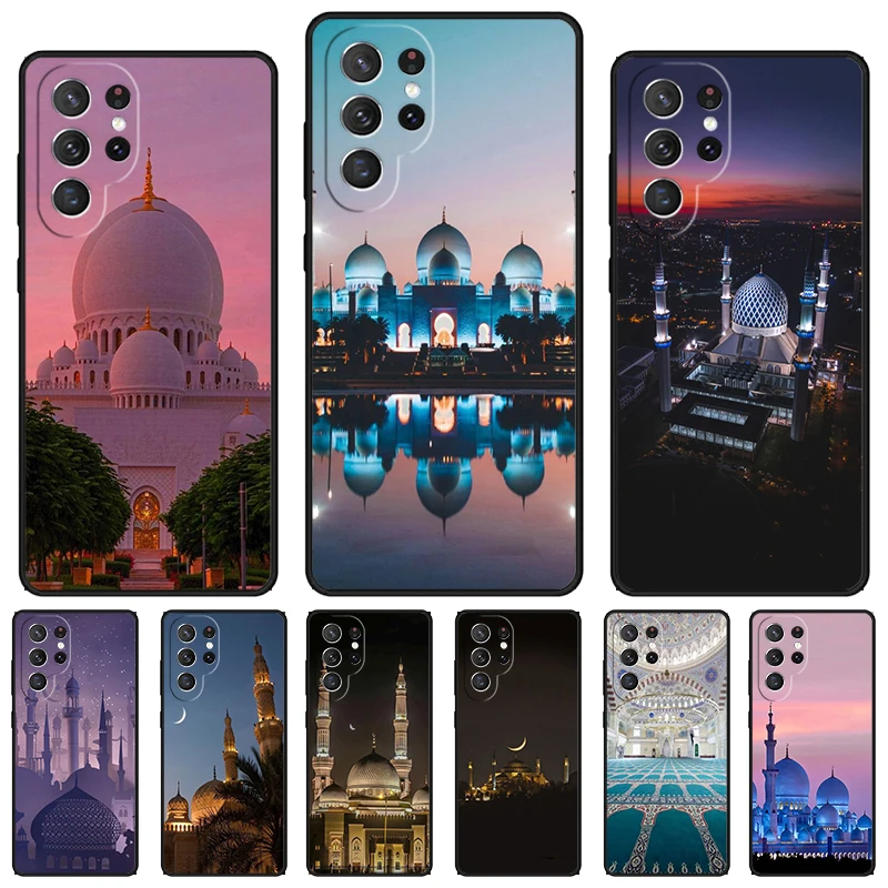 Muslim Mosque phone case For Samsung Galaxy S24 S23 S22 Ultra Note 10 20 Plus S8 S9 S10 S20 S21 FE Cover